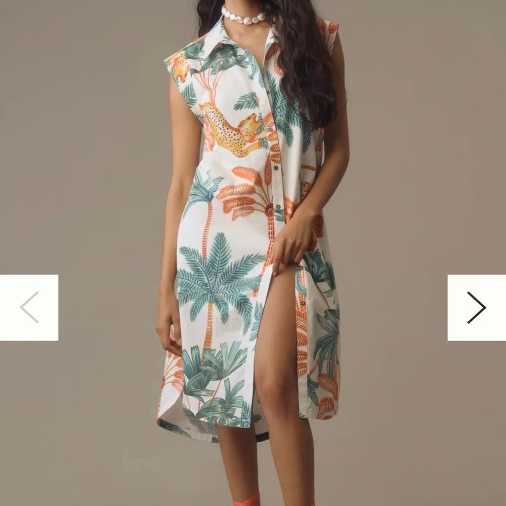 Anthropologie Maeve Jungle Print Blouse